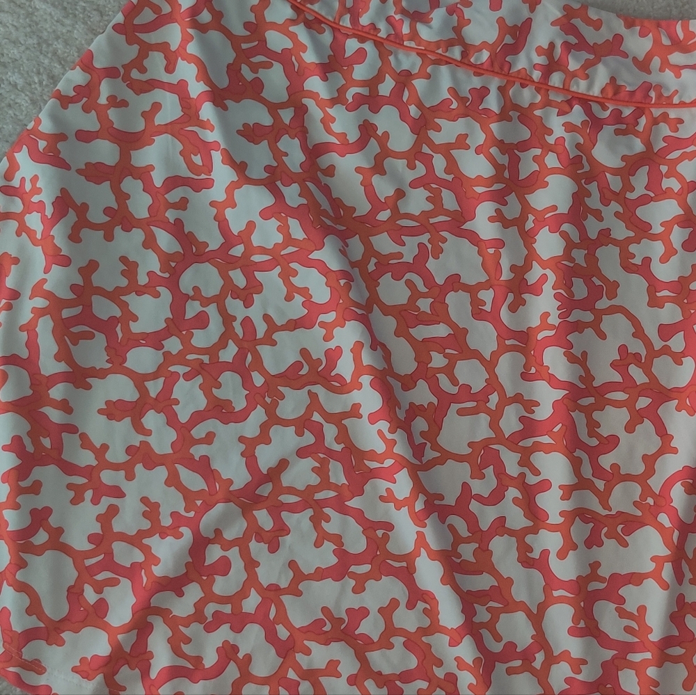 J.McLaughlin Coral 🪸 Print Skirt Sz 6 - Picture 3 of 6